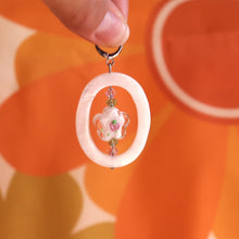 Load image into Gallery viewer, Framed Glass Flower Earring