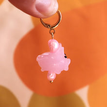 Load image into Gallery viewer, Glass Beaded Precious Pink Pig Earrings