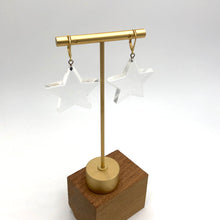 Load image into Gallery viewer, Clear Star Earrings