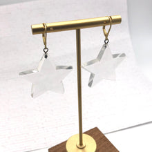 Load image into Gallery viewer, Clear Star Earrings