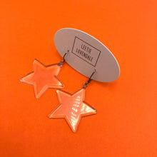 Load image into Gallery viewer, Clear Star Earrings