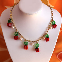 Load image into Gallery viewer, Glass Beaded Bell Pepper Necklace