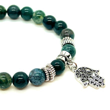 Load image into Gallery viewer, Moss Agate Energy Protection Bracelet