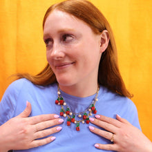 Load image into Gallery viewer, Glass Beaded Bell Pepper Necklace