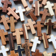 Load image into Gallery viewer, Handmade Wooden Pocket Crosses