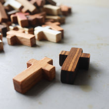 Load image into Gallery viewer, Handmade Wooden Pocket Crosses