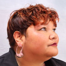 Load image into Gallery viewer, Titanium Organic Waterfall Earrings