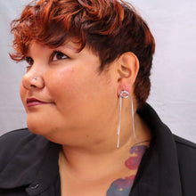 Load image into Gallery viewer, Titanium Tassel Knot Earrings