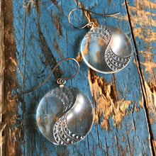 Load image into Gallery viewer, Clear Art Deco Swish Crystal Studded Drop Earrings