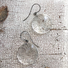 Load image into Gallery viewer, Clear Art Deco Swish Crystal Studded Drop Earrings