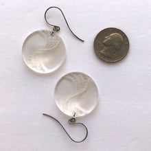 Load image into Gallery viewer, Clear Art Deco Swish Crystal Studded Drop Earrings