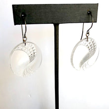 Load image into Gallery viewer, Clear Art Deco Swish Crystal Studded Drop Earrings