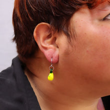 Load image into Gallery viewer, Glass Lemon Charm Earrings