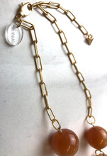 Load image into Gallery viewer, Champagne Beige Moonglow Stations Necklace