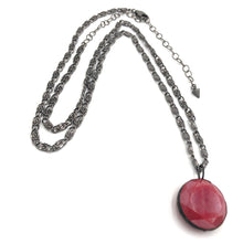 Load image into Gallery viewer, Ruby Luster Chunky Coin Layering Necklace - 28mm Pendant