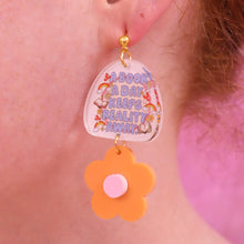 Load image into Gallery viewer, "A Book A Day..." Daisy Earrings