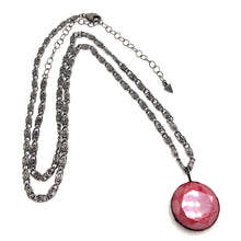 Load image into Gallery viewer, Ruby Luster Chunky Coin Layering Necklace - 28mm Pendant