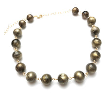 Load image into Gallery viewer, Bronze Aura Glow Beaded Amelia Necklace