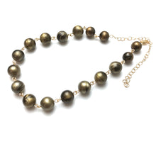Load image into Gallery viewer, Bronze Aura Glow Beaded Amelia Necklace