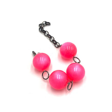 Load image into Gallery viewer, Neon Pink Moonglow Jumbo Stations Bracelet