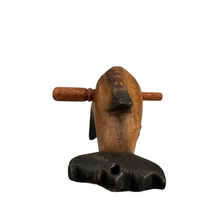 Load image into Gallery viewer, 4"Dark Oak Stained Musical Whistle and Percussion Dolphin