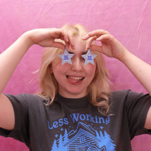 Load image into Gallery viewer, "Read More Books" Star Earrings