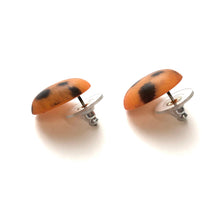 Load image into Gallery viewer, Spotted Wildcat Oval Button Stud Earrings