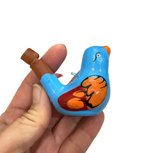Load image into Gallery viewer, Clay Water Whistle Bird (Light Blue)