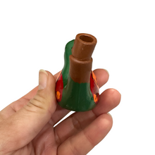 Load image into Gallery viewer, Clay Water Whistle Bird (Dark green)