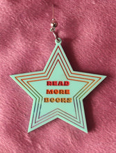 Load image into Gallery viewer, "Read More Books" Star Earrings
