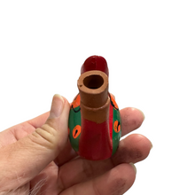 Load image into Gallery viewer, Clay Water Whistle Bird (Red crest)
