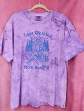 Load image into Gallery viewer, "Less Working, More Reading" Screen-Printed Shirts &amp; Crewnecks