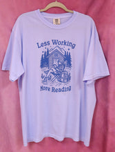 Load image into Gallery viewer, "Less Working, More Reading" Screen-Printed Shirts &amp; Crewnecks