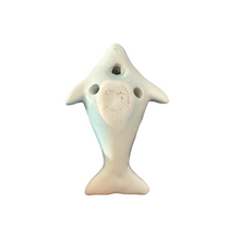 Load image into Gallery viewer, Ceramic Dolphin Ocarina Sky Blue