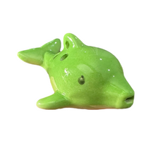 Load image into Gallery viewer, Ceramic Dolphin Ocarina Green