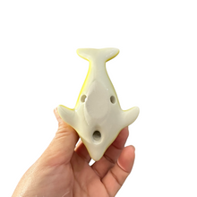 Load image into Gallery viewer, Ceramic Dolphin Ocarina Yellow