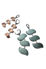 Load image into Gallery viewer, Forest Green Bling Swish Moonglow Statement Earrings *