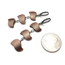 Load image into Gallery viewer, Chocolate Bling Swish Moonglow Statement Earrings *