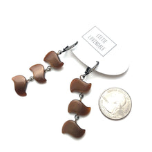 Load image into Gallery viewer, Chocolate Bling Swish Moonglow Statement Earrings *
