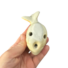 Load image into Gallery viewer, Ceramic Goldfish Ocarina Yellow