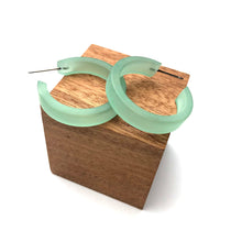 Load image into Gallery viewer, Seafoam Small Classic Hoop Earrings