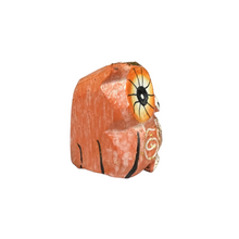 Load image into Gallery viewer, Mini Wooden Owl Figurine Orange