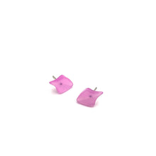 Load image into Gallery viewer, Lilac Moonglow Shield Stud Earrings