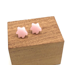 Load image into Gallery viewer, Pink Firework Flower Stud Earrings