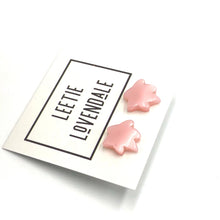 Load image into Gallery viewer, Pink Firework Flower Stud Earrings
