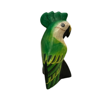 Load image into Gallery viewer, Wooden Parrot Decoration figurine (Green)