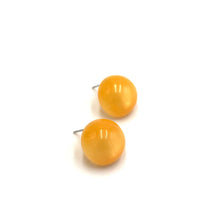 Load image into Gallery viewer, Tangerine Moonglow Retro Button Stud Earrings