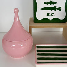 Load image into Gallery viewer, Striped Low Profile Tray in Pink &amp; Green