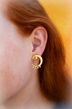 Load image into Gallery viewer, Shimmering Moon Titanium Earrings