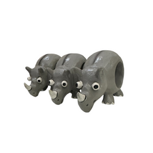 Load image into Gallery viewer, 3-handmade-wooden-rhino-napkin-holders